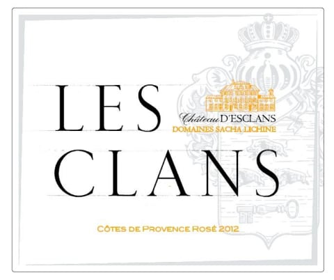 2018 Chateau d'Esclans Les Clans Rose Cotes de Provence, France